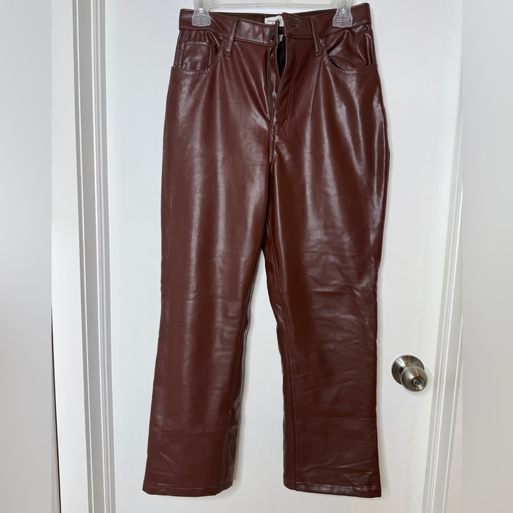 Abercrombie & Fitch Chocolate Leather Pants